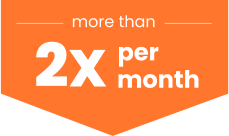 Two Times Per Month Icon