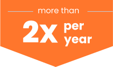 Two Times Per Year Icon